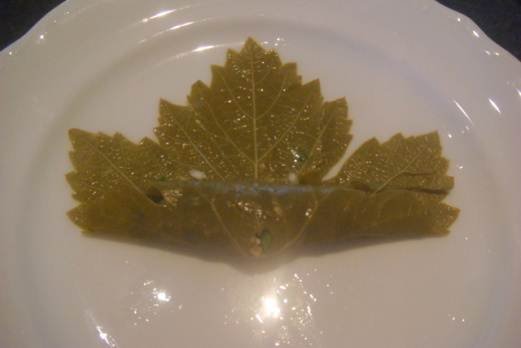 vine leaf wrapping